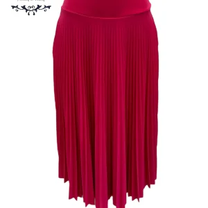falda fucsia plizada disco completa larga B